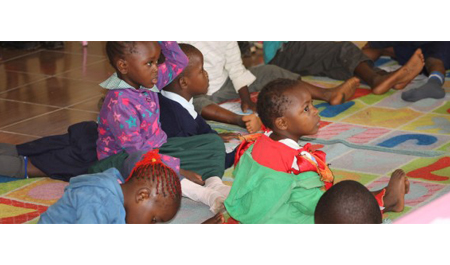 RU celebrates World Book Day with children from Becky School, Kibera.